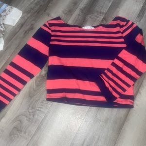 Pink and Navy crop top